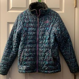 Girls North Face Reversible Jacket
